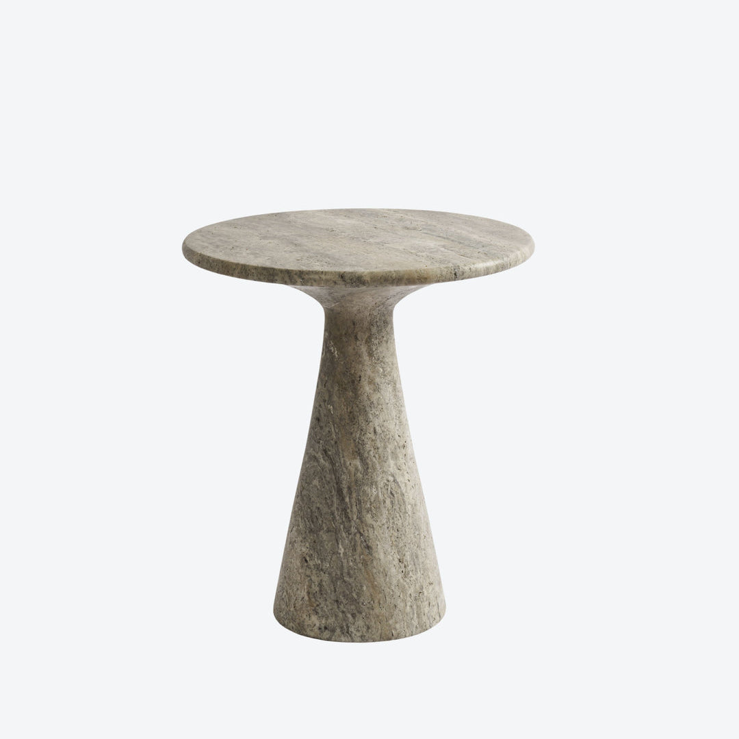 Juno Medium Travertine Side Table