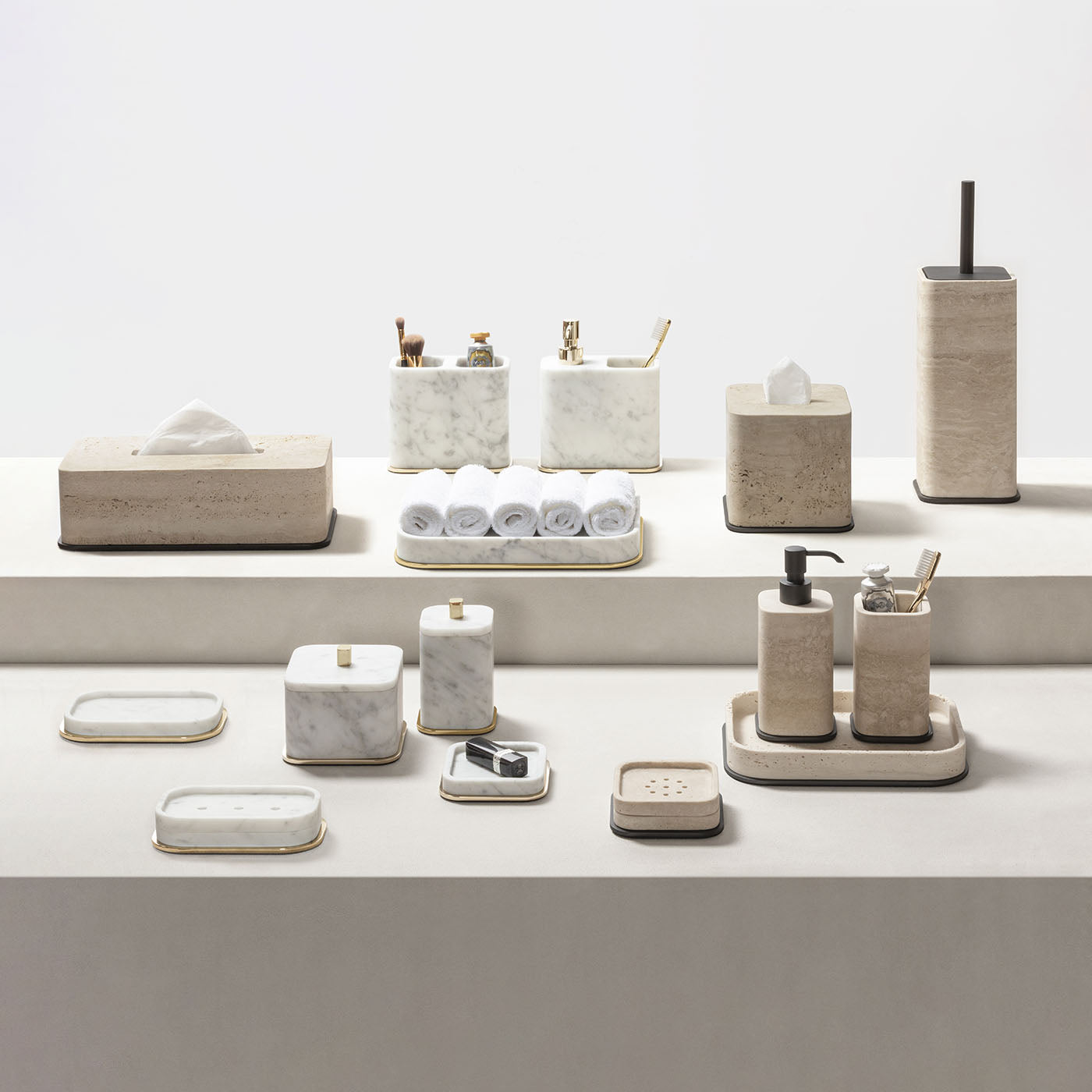 Polo Beige Marble Soap Dispenser
