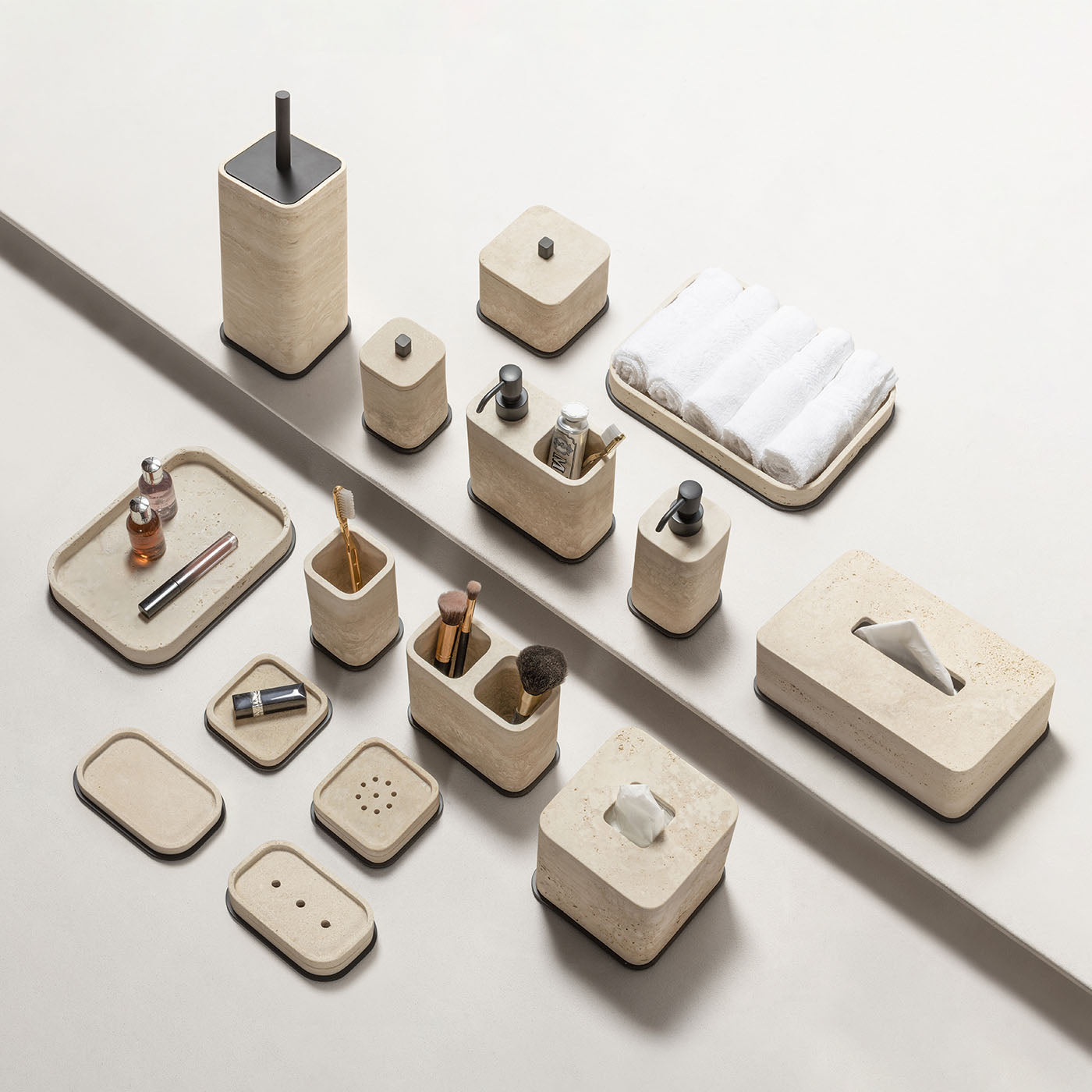 Polo Beige Marble Soap Dispenser