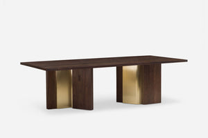 Izar Dining Table with Brass