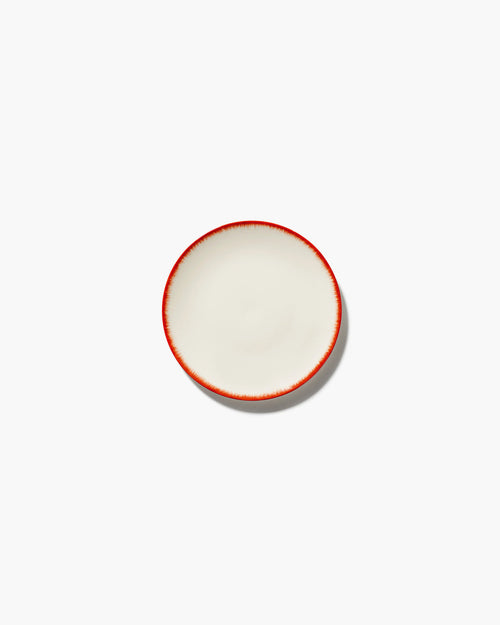 Dessert Plate White/Red Dé - Variation 2