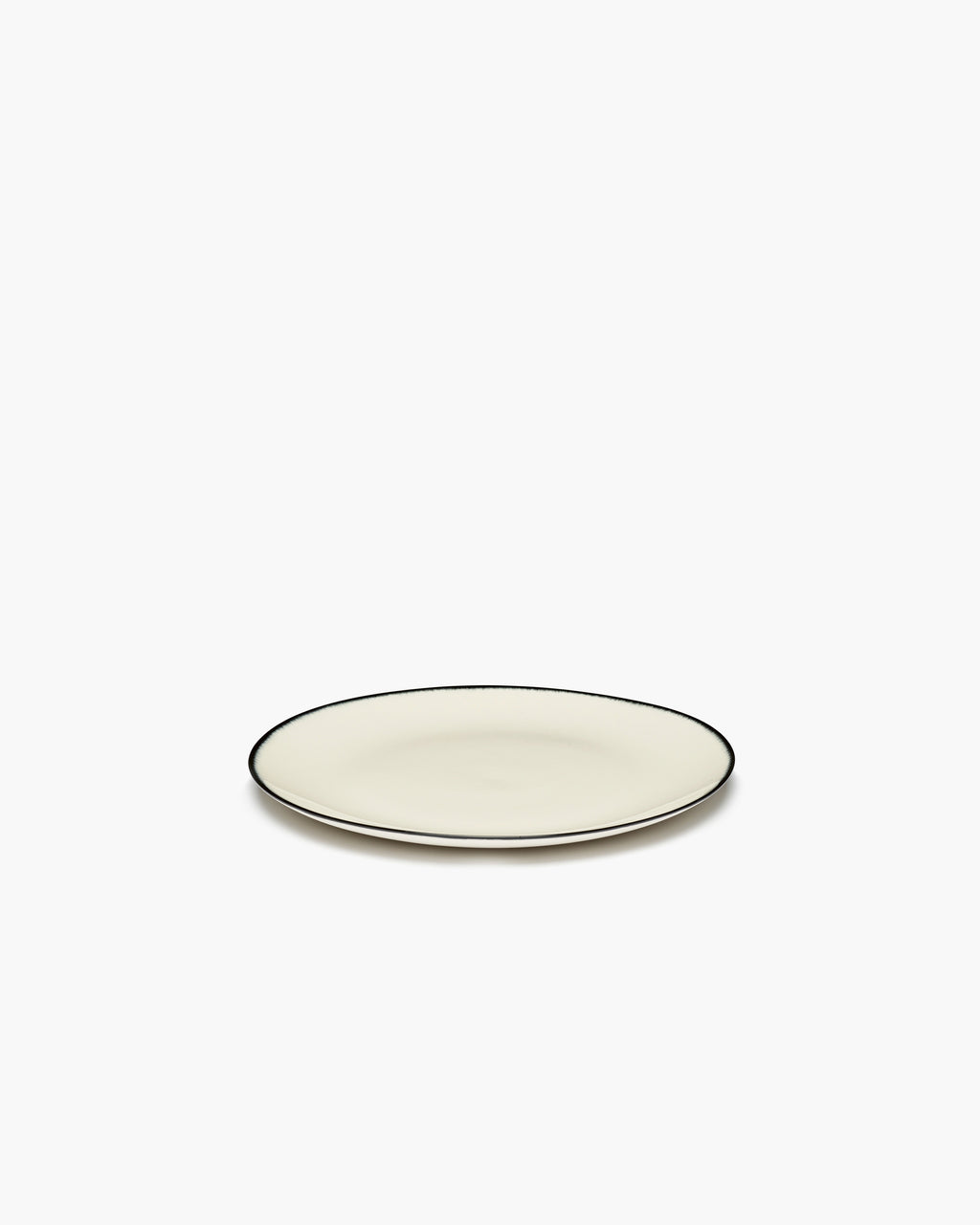 Breakfast Plate White/Black Variation 1 De Collection