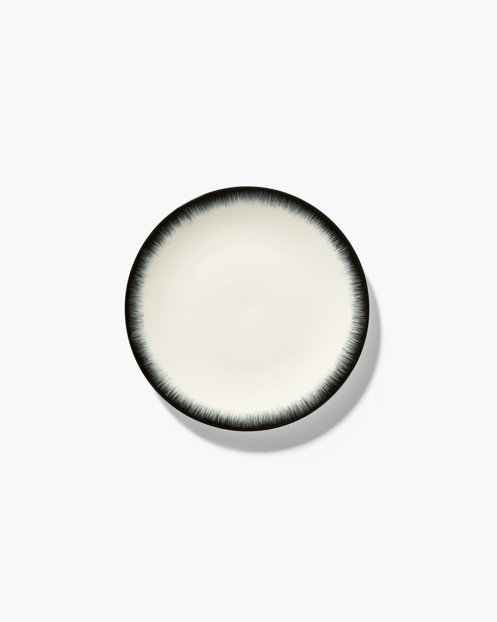 Breakfast Plate White/Black Dé - Variation 3