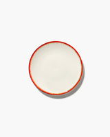 Breakfast Plate White/Red Dé - Variation 2