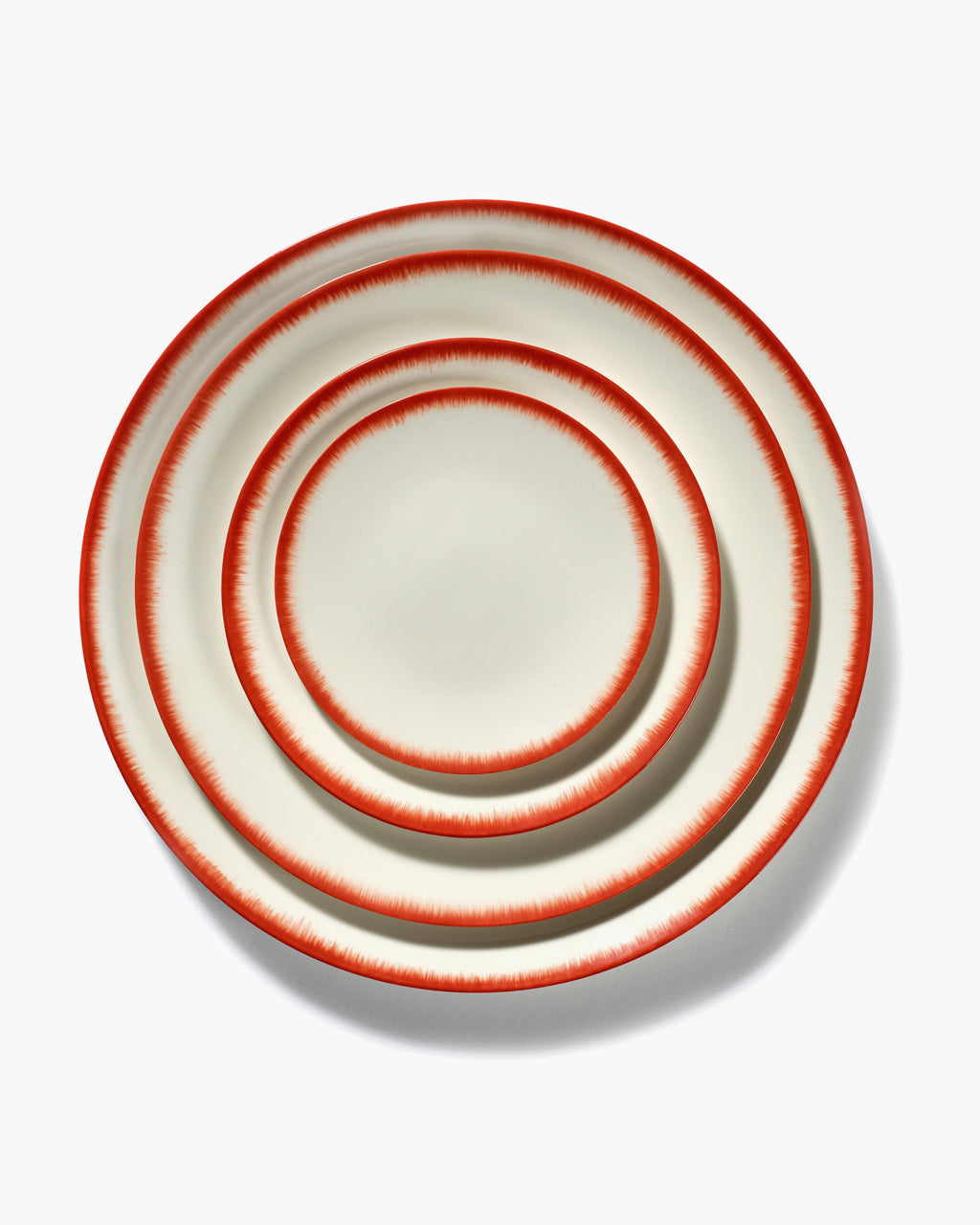 Breakfast Plate White/Red Dé - Variation 2