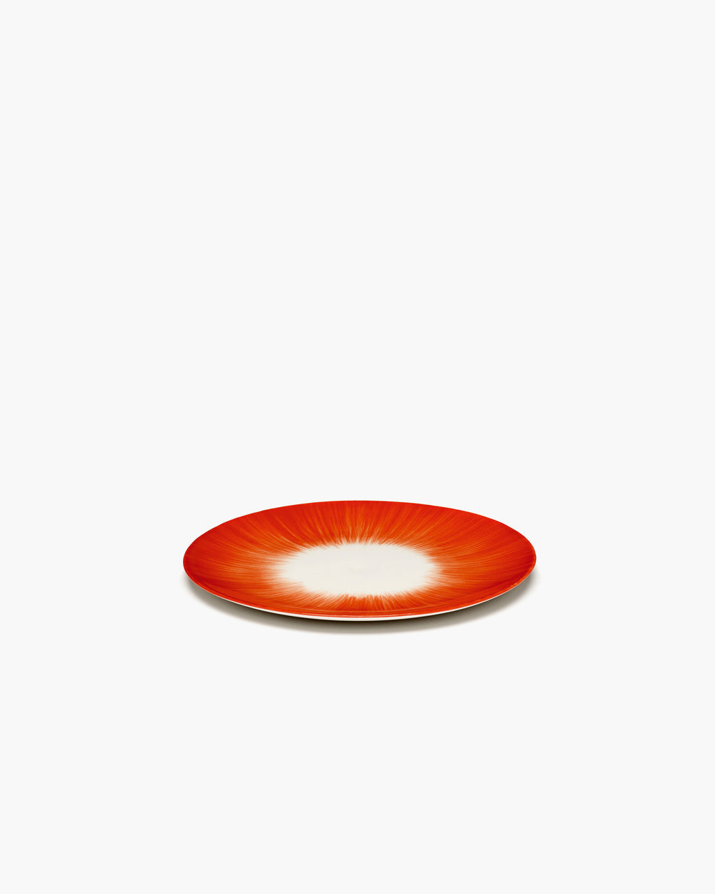 Breakfast Plate White/Red Variation 5 De Collection