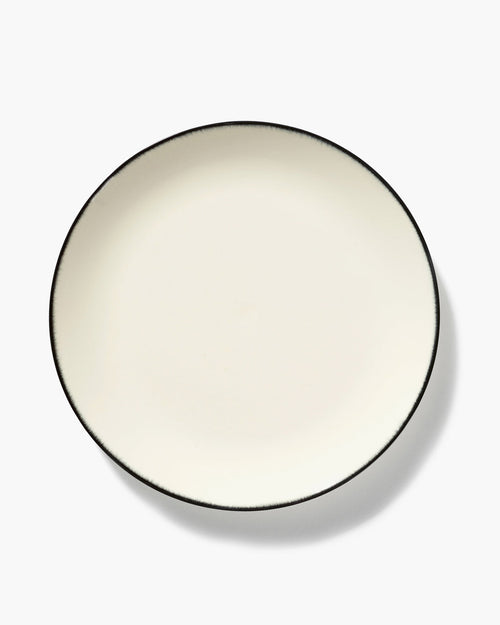 Dinner Plate White/Black Dé - Variation 1