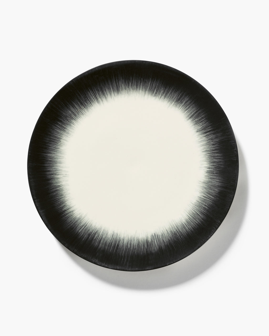 Dinner Plate White/Black Dé - Variation 5