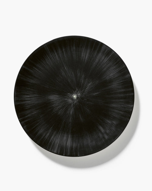 Dinner Plate White/Black Dé - Variation 6