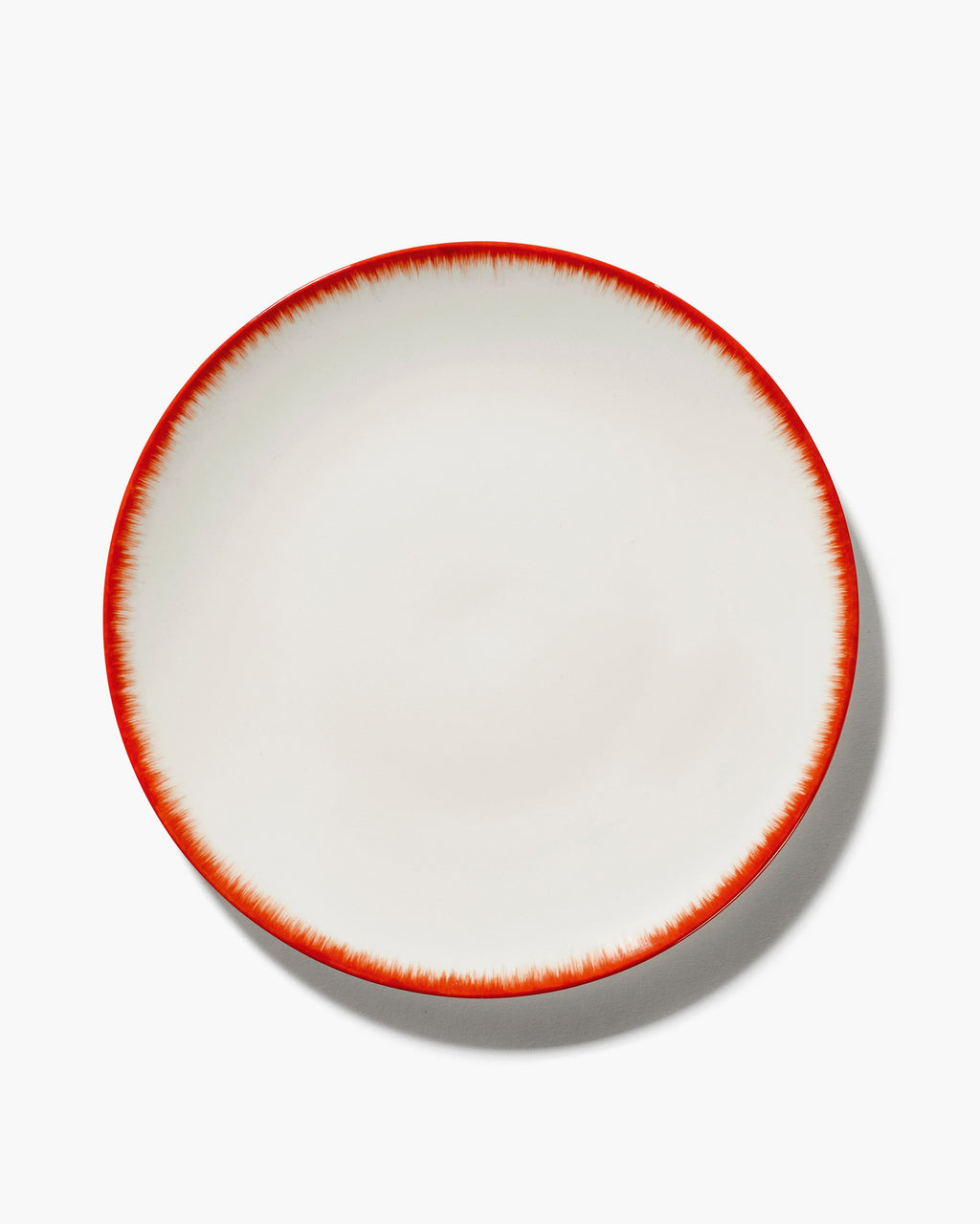 Dinner Plate White/Red Dé - Variation 2