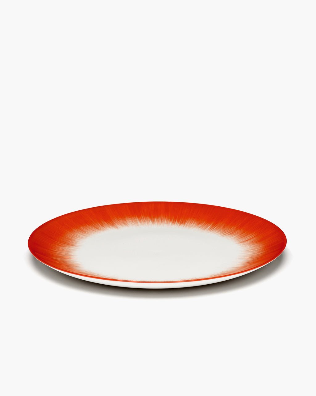 Dinner Plate White/Red Variation 5 De Collection
