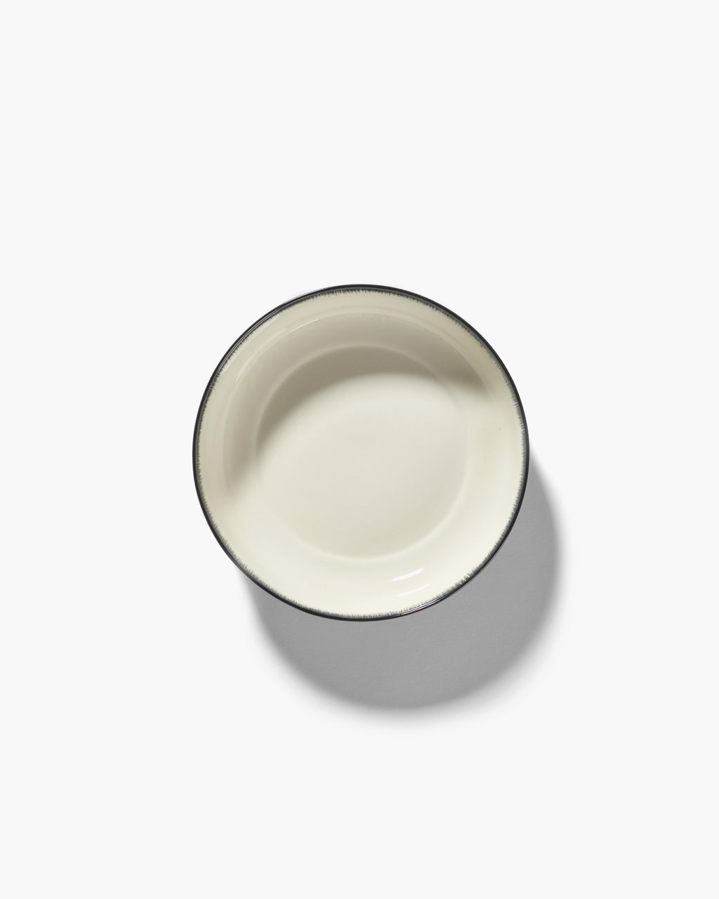 Deep Bowl Medium White/Black Dé - Variation A