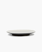 Dinner Plate Black/White Ra