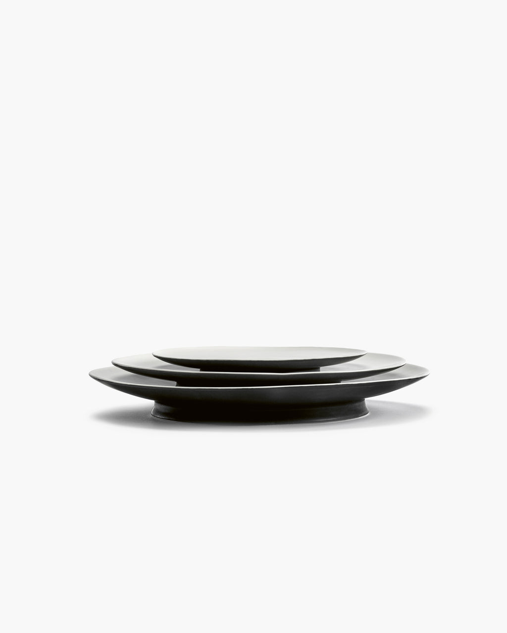 Dinner Plate Black/White Ra