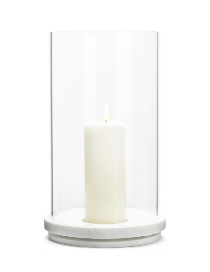 Candle Holder White Marble