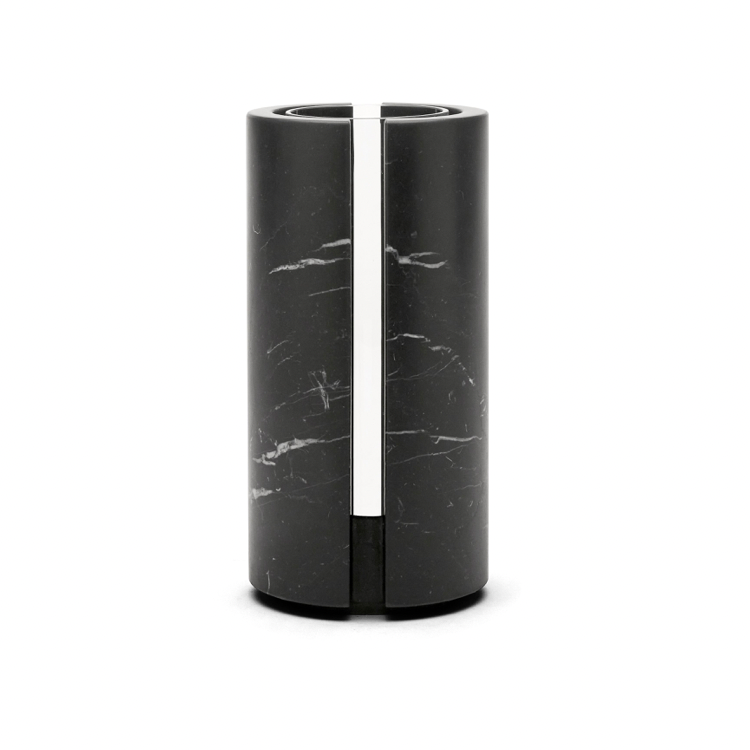 Vase Black Marble