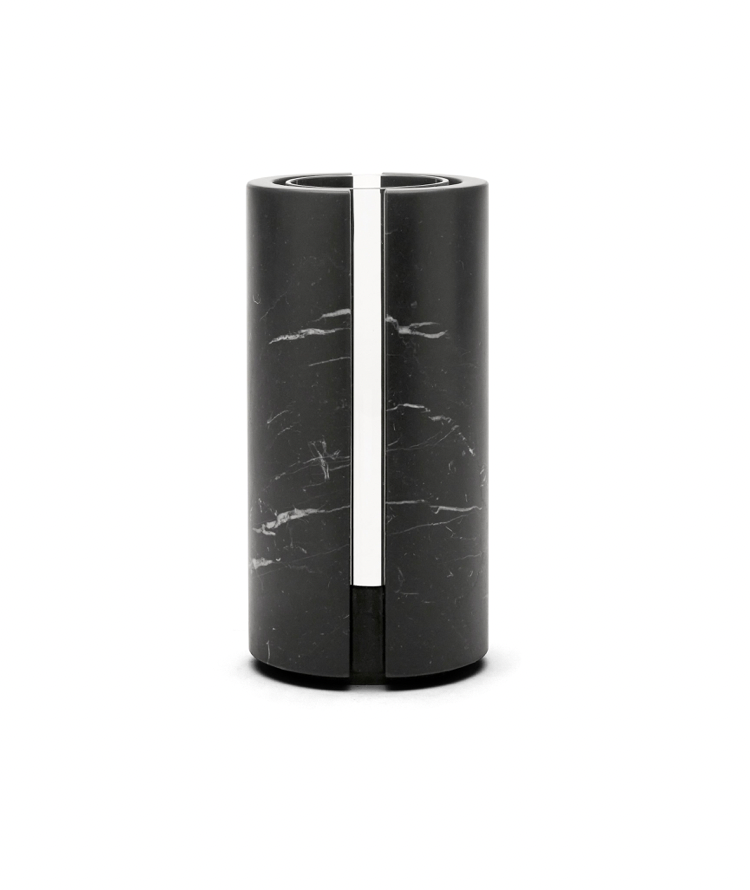 Vase Black Marble