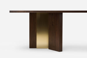 Izar Dining Table with Brass